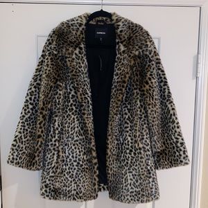 Express cheetah print jacket
